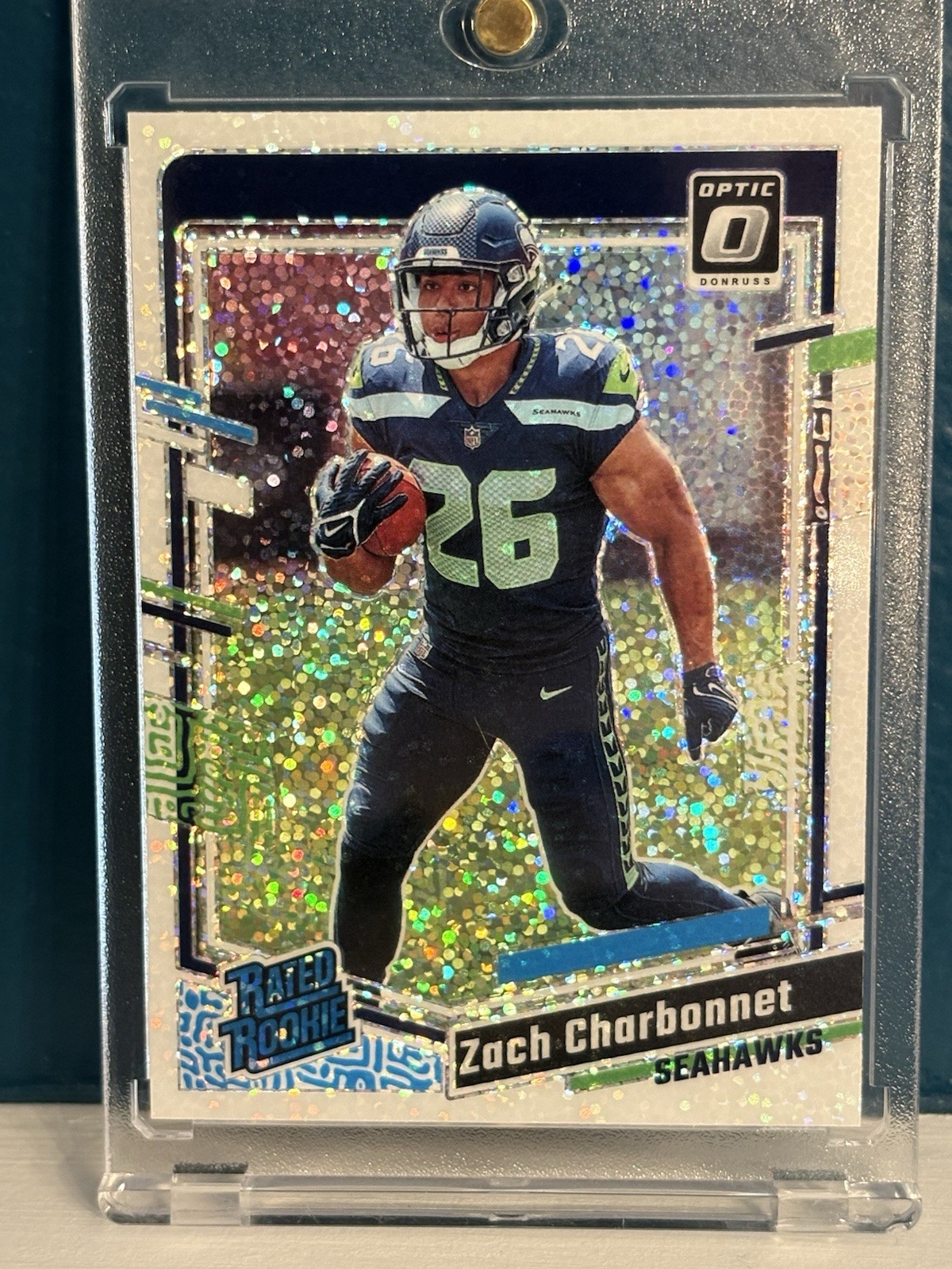 2023 Panini Donruss Optic White Sparkle #294 Zach Charbonnet RC Rookie SSP