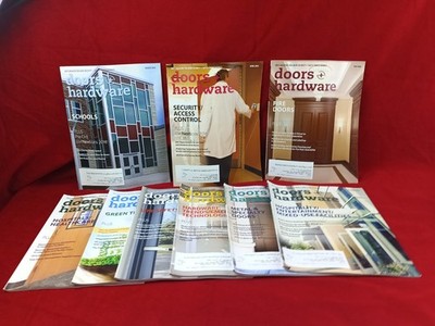 2016 DHI's Locksmith Doors And Hardware Magazines Lot Of 9