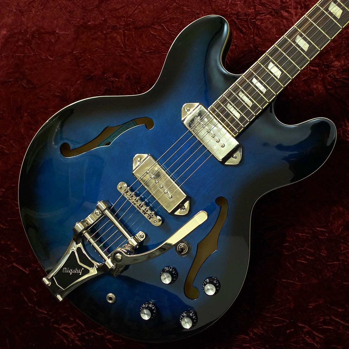 Epiphone E-230TDV Gary Clark Jr. -Black & Blu- CASINO Electric Guitar Used