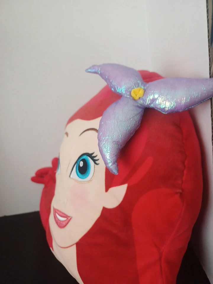 Almohada grande cara de sirenita princesa Ariel Disney 13" Foto 2 de 4