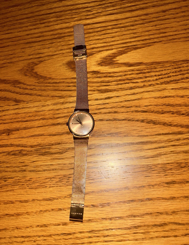 Skagen SKW2107 Women's Rose Gold Dial Gold Mesh Bracelet Quartz 30m Watch
