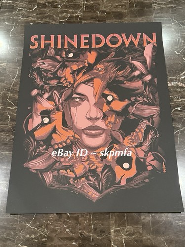 Shinedown Poster 41/45 💯 Official Merch My Monsters Are Real Limited