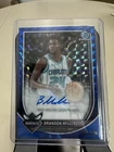 Topps 2025-26 Bowman Brandon Miller Hornets Chrome Autographs Auto #BCA-BM /150