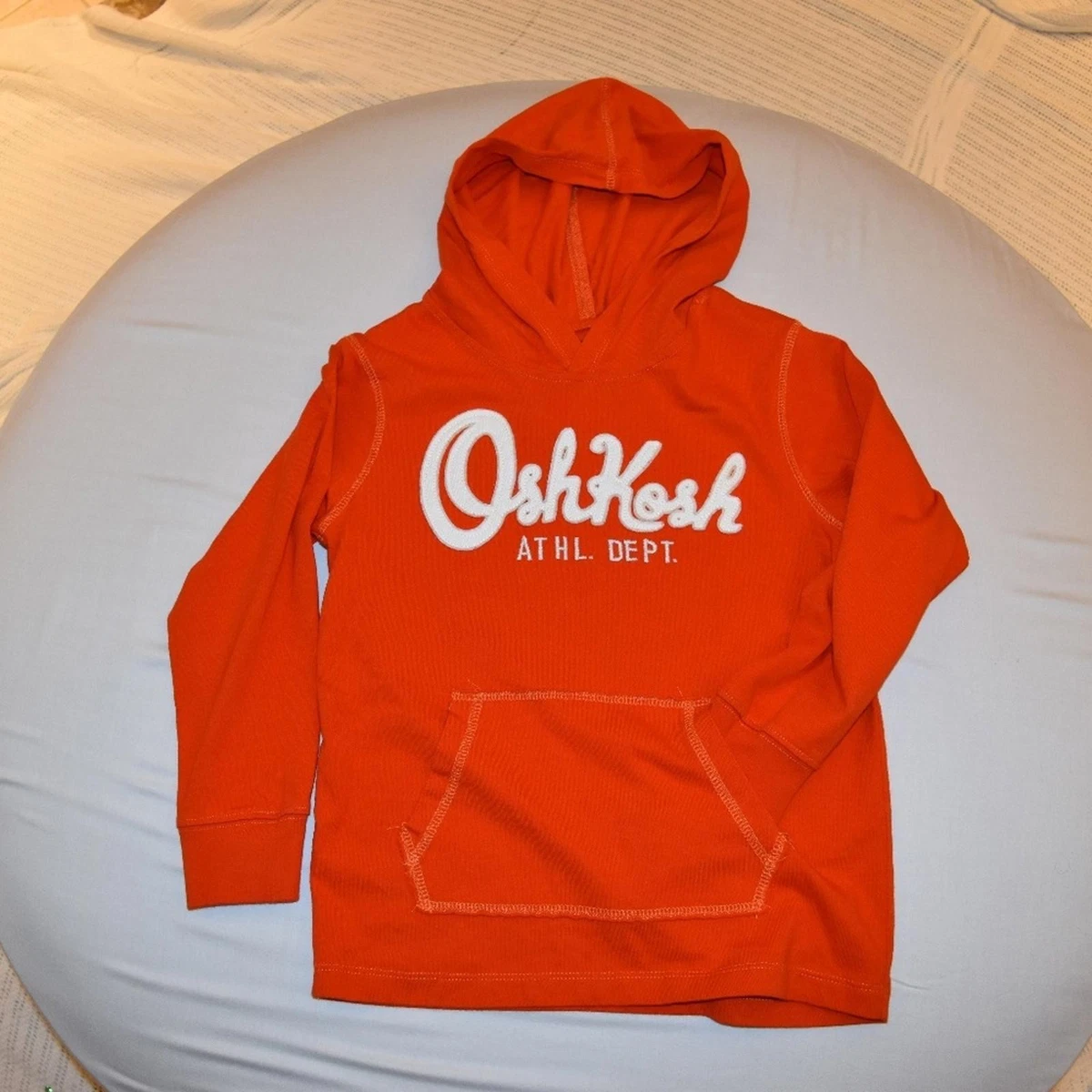 Sweat à Capuche OshKosh B'gosh Pour Garçon, Taille 6, Couleur Bleu Canard - Très Bon état D'occasion