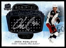 2022-23 Upper Deck The Cup Scripted Swatches Jack Roslovic Auto 19/35 #78