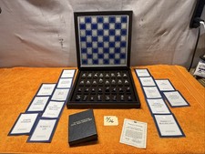 I•Vintage 1983 Franklin Mint Civil War Chess Set The National Historical Society