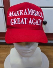 NWOT--MAGA MAKE AMERICA GREAT AGAIN RED CAP CALI-FAME MADE IN USA 45-47--NWOT
