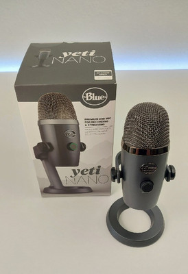 Blue Yeti Nano USB Mikrofon in Grau - sehr guter Zustand