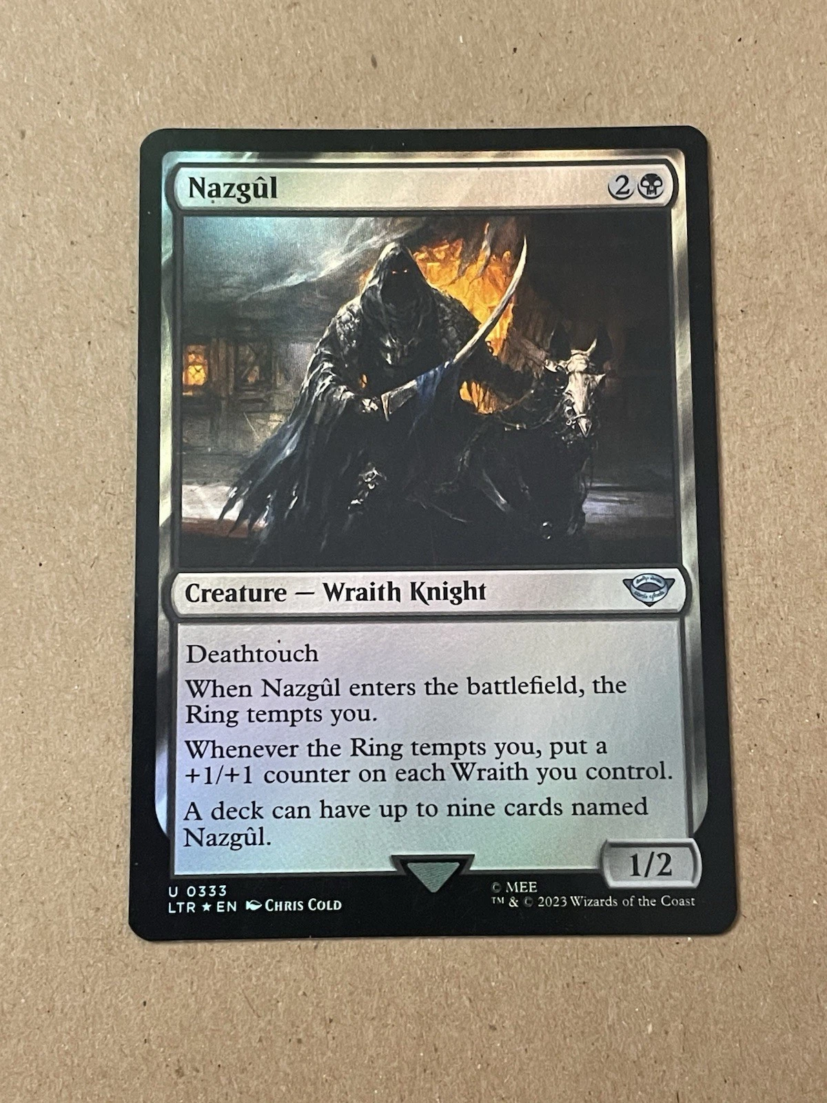MTG Lord Of The Rings Nazgul 0333 Foil NM