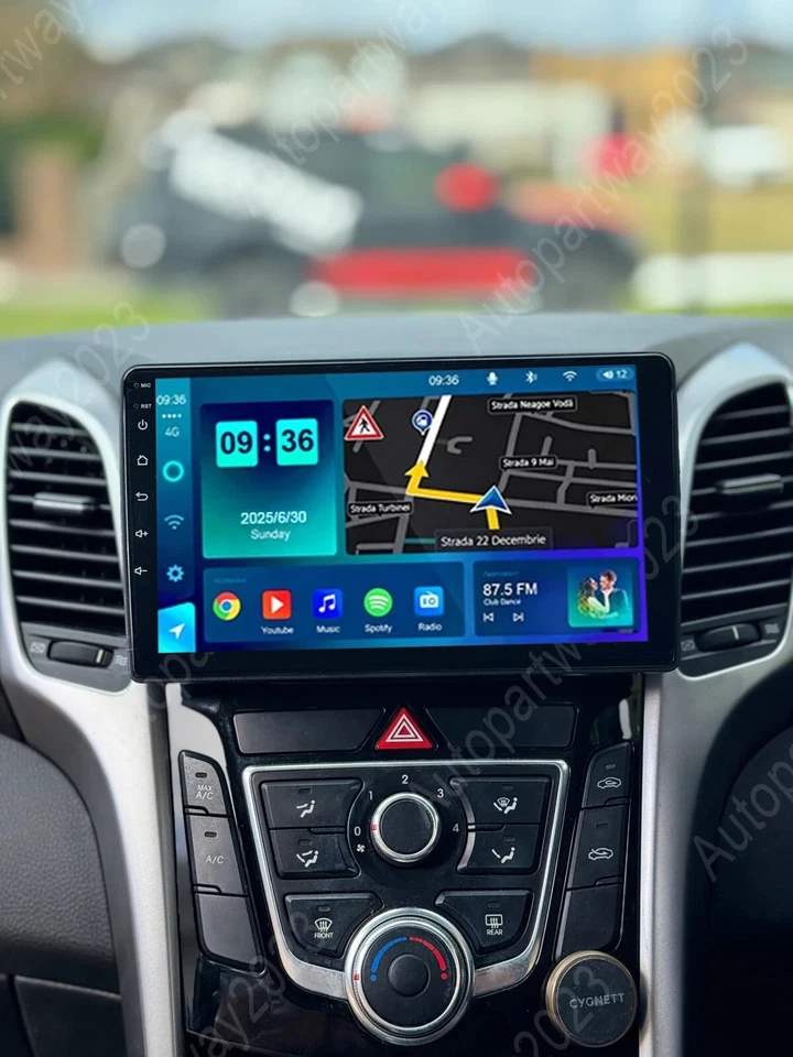 Radio estéreo de coche 2+64G Carplay Android 15 navegación para Hyundai Elantra GT 2013-2017 Foto 3 de 4