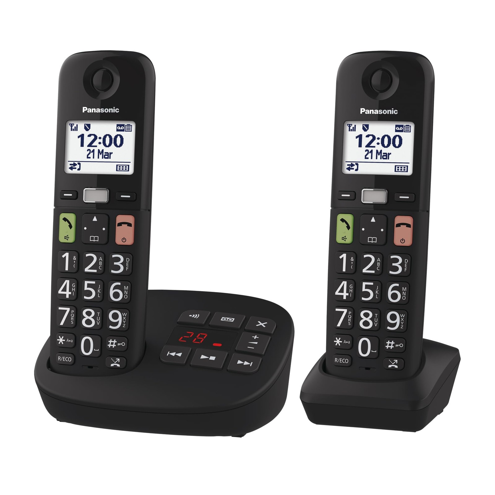 Téléphone numérique KX-TGU132EXB répondeur intégré blocage d'appels
