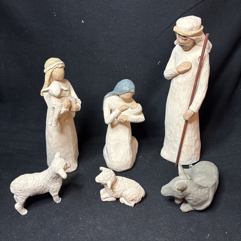 Vintage 1999 Willow Tree 6 Piece Nativity Set in Original Box