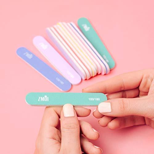 Professional Mini Nail File – 12 Stylish - Practical Fingernail File Pack for 