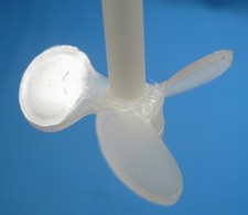 NALGENE HDPE STIRRER WITH STEEL INSERT 3-BLADE PROPELLER NOS FREE SHIPPING