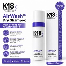 k18 Airwash Dry Shampoo 118ml Sealed New UK