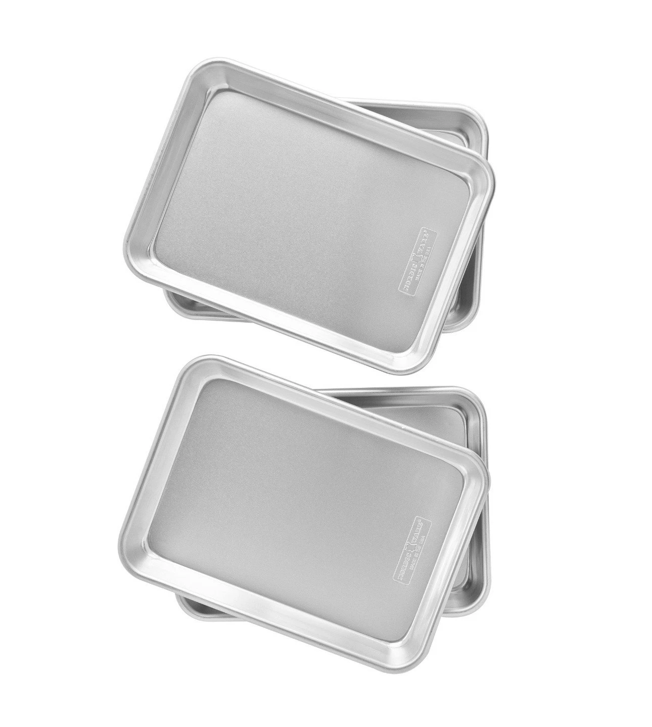 Nordic Ware Naturals Aluminum Baking Sheet 12x8 4 Prep Bake Serve Pans USA