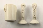 Authentic 1979 Kenner Star Wars DROID Factory Parts - 2 Leg Pods & 1 R2-D2 Body