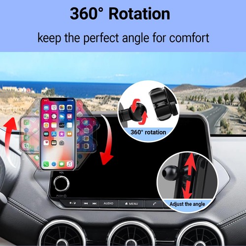 Car Phone Holder for 2020-2025 Sentra Accessories / 2021-2025 Nissan Rogue Ac... - Picture 3 of 7