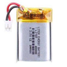 Liter 3.7V 200mAh 402030 Lipo Battery Rechargeable Lithium Polymer ion Batter...
