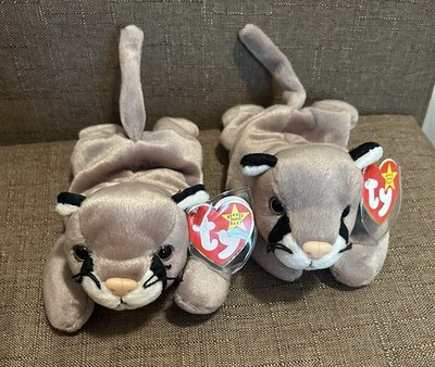 TY Beanie Baby CANYON the Cougar Plush Stuffed Animal Toy 8.5'' 1998