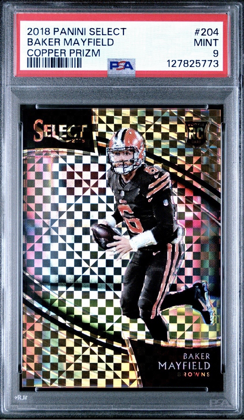 2018 Panini Select 🥉🔥Copper Baker Mayfield RC Field Level SP #d/75!