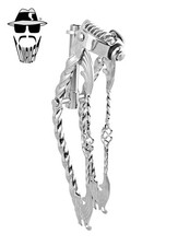 ORIGINAL LOWRIDER 20  Cage Wing Square Twisted Springer Fork 1  Threaded Chrome.