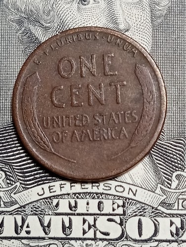 1918-P Lincoln Wheat Cent " Woodgrain" Laminate Error. - Picture 2 of 2