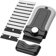 Bates- Razor Blade Scraper, Razor Scraper Set with 10 pcs Extra Blades, Window