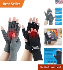 2 Pairs Arthritis Gloves for Pain Relief, Compression Gloves for Arthritis, C...