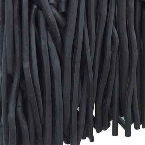 Uttermost Gathered Teak Square Transitional Wood Wall Decor in Black - Picture 4 of 5