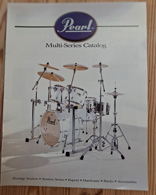 Pearl Drums Multi Series Catalogue Session & Export (1995) Mint condition 16 pps