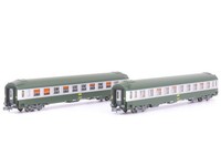 REE NW-344 - Personenwagen Set Schlagwagen UIC B9C9X Sncf Ep.Iv 2-Teilig - NEU