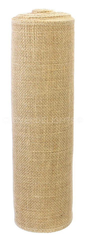 12" Premium Burlap Roll - 10 Yards - No-Fray Finished Edges - Natural Jute Bu... - Image 2 of 4