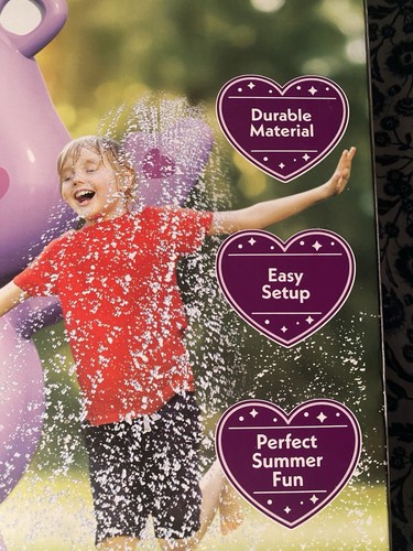 Care Bear Inflatable Sprinkler (Purple) Share Bear Approx 5 Feet Tall! NEW - Picture 4 of 9