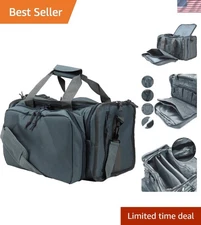 Light Duty Tactical Range Bag with Adjustable Dividers & 5 Pockets for Travel