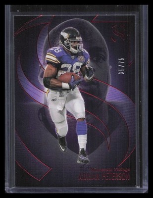 Adrian Peterson 2025 Panini Silhouette #45 Red #/75