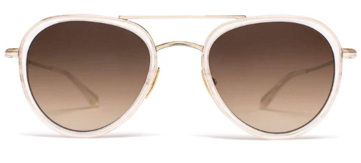 SALT Optics LYNCH Wg 52mm Polarized sunglasses Gold Used White Titanium Sun Max Sun | Vintage Green – SALT. Optics main image 4