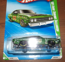 2010 Hot Wheels Regular Treasure Hunt - 69 Ford Torino Talladega - Green