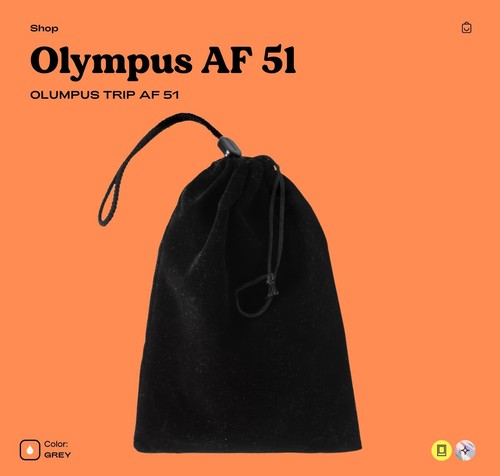 Olympus Trip AF 51 35mm Film Camera Compact Point-and-Shoot with Autofocus, - Picture 8 of 10