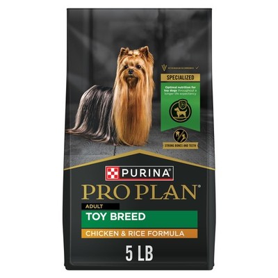 Purina Pro Plan Toy Breed Dog Food, Chicken and Rice Formula With Guaranteed