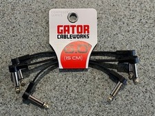Gator Cableworks Composer Series Flat Patch Cables 6" / 15cm x 3 Pack