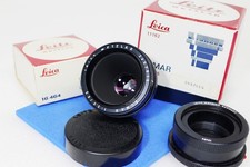 Leica Black 65mm f3.5 Elmar Visoflex Lens Set w/16464 Blk Focus Mount Boxed MINT