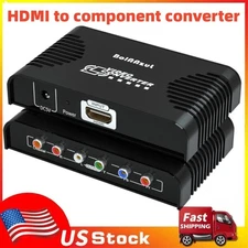 1080P HDMI to Component Ypbpr RGB Video Converter Adapter for PS4 Apple TV &more