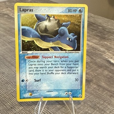 Pokemon Card - Lapras - Holo Rare (8/92) ex Legend Maker NM