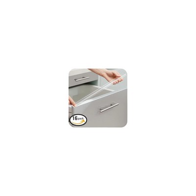 Enjaya 16pcs Cabinet Door Protector, Plastic Edge Protector Trash Drawer