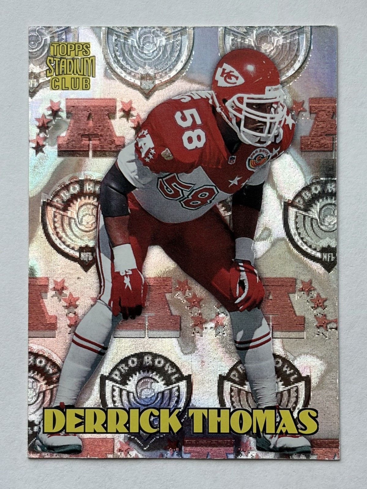 Topps 1996 Stadium Club Pro Bowl Insert Derrick Thomas #PB18 Kansas City
