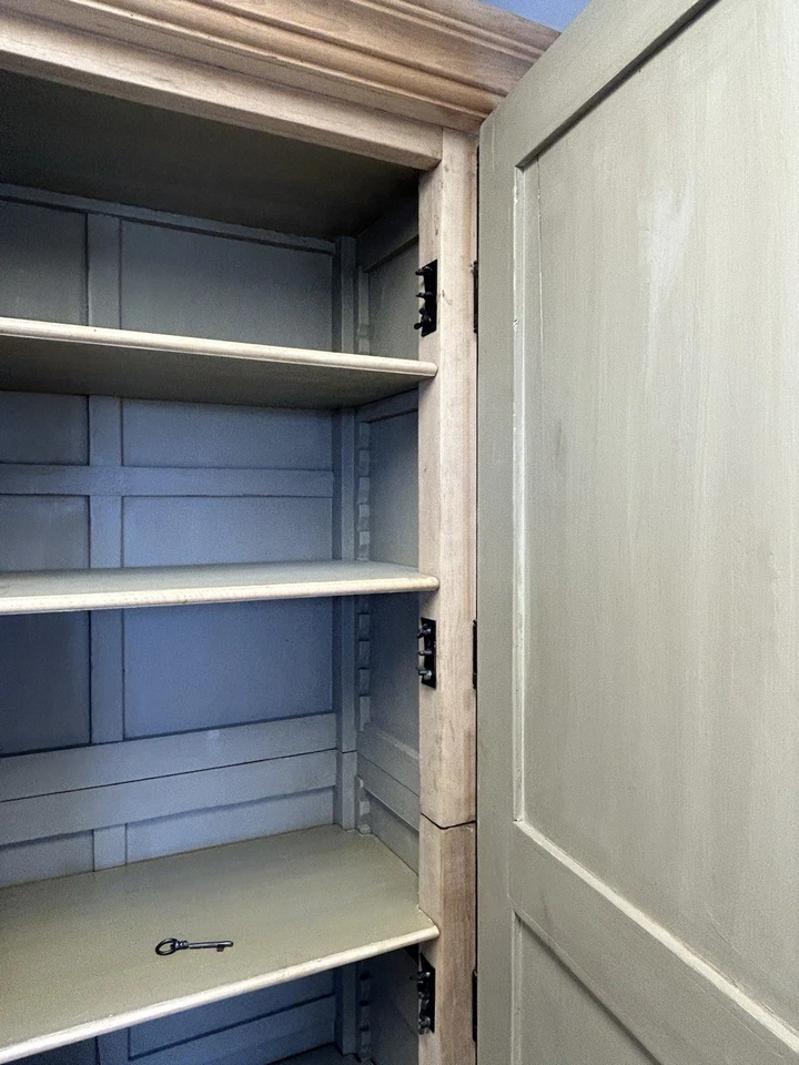 MOVING! Restoration Hardware Double Door Oak Cabinet Four Shelves Retail 5k - Image 3 of 4