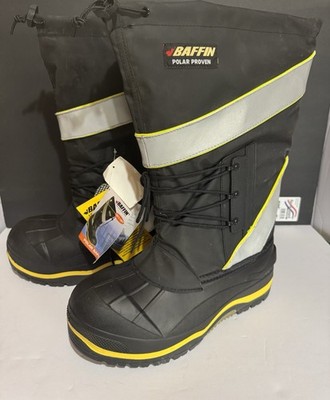 Baffin Men's Polar Insulated Derrick Steel Toe Black Size 12 New