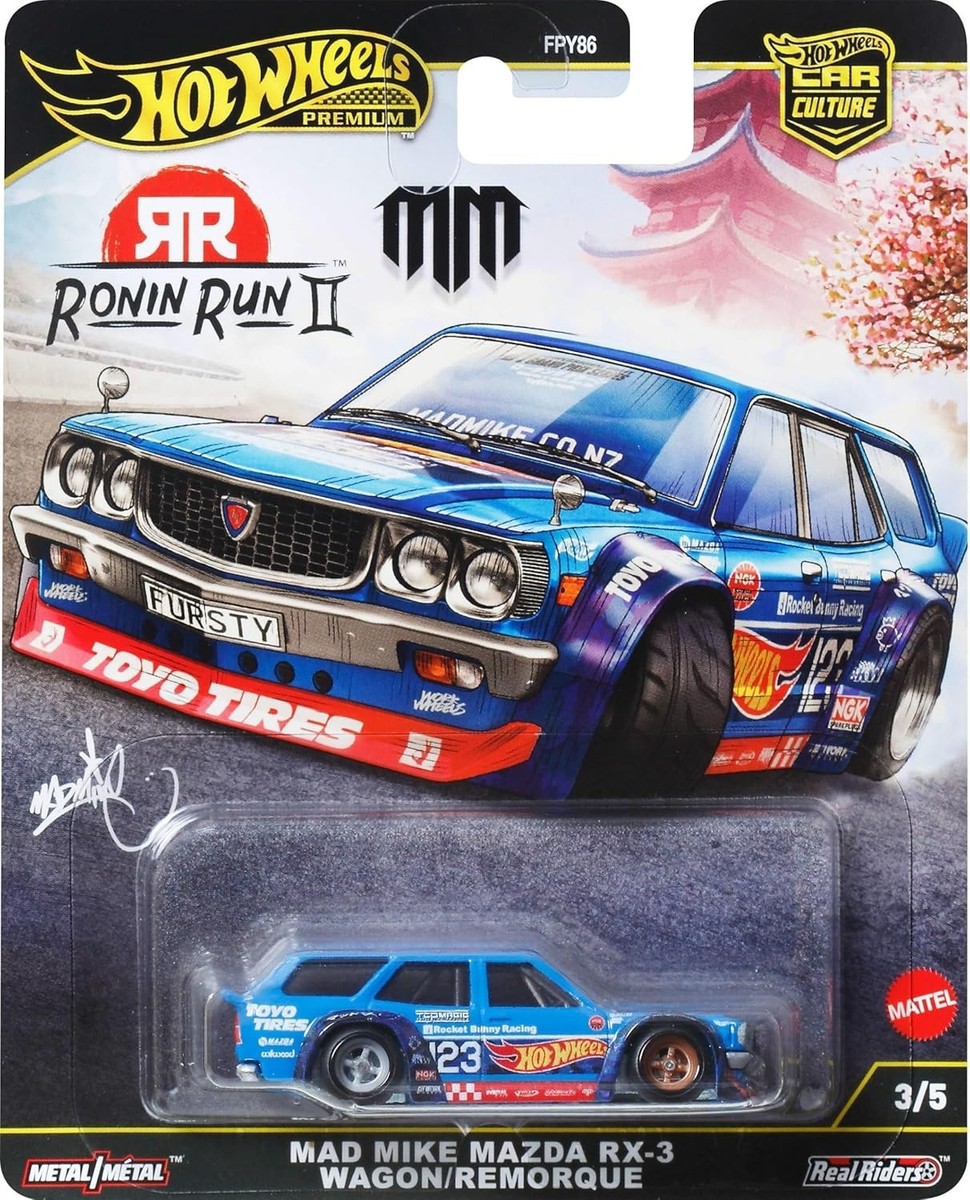 IN HAND Hot Wheels Car Culture RONIN RUN II MAD MIKE MAZDA RX-3