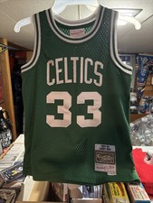 Mitchell Ness Larry Bird Boston Celtics 1985-86 Swingman Jersey Green Youth S
